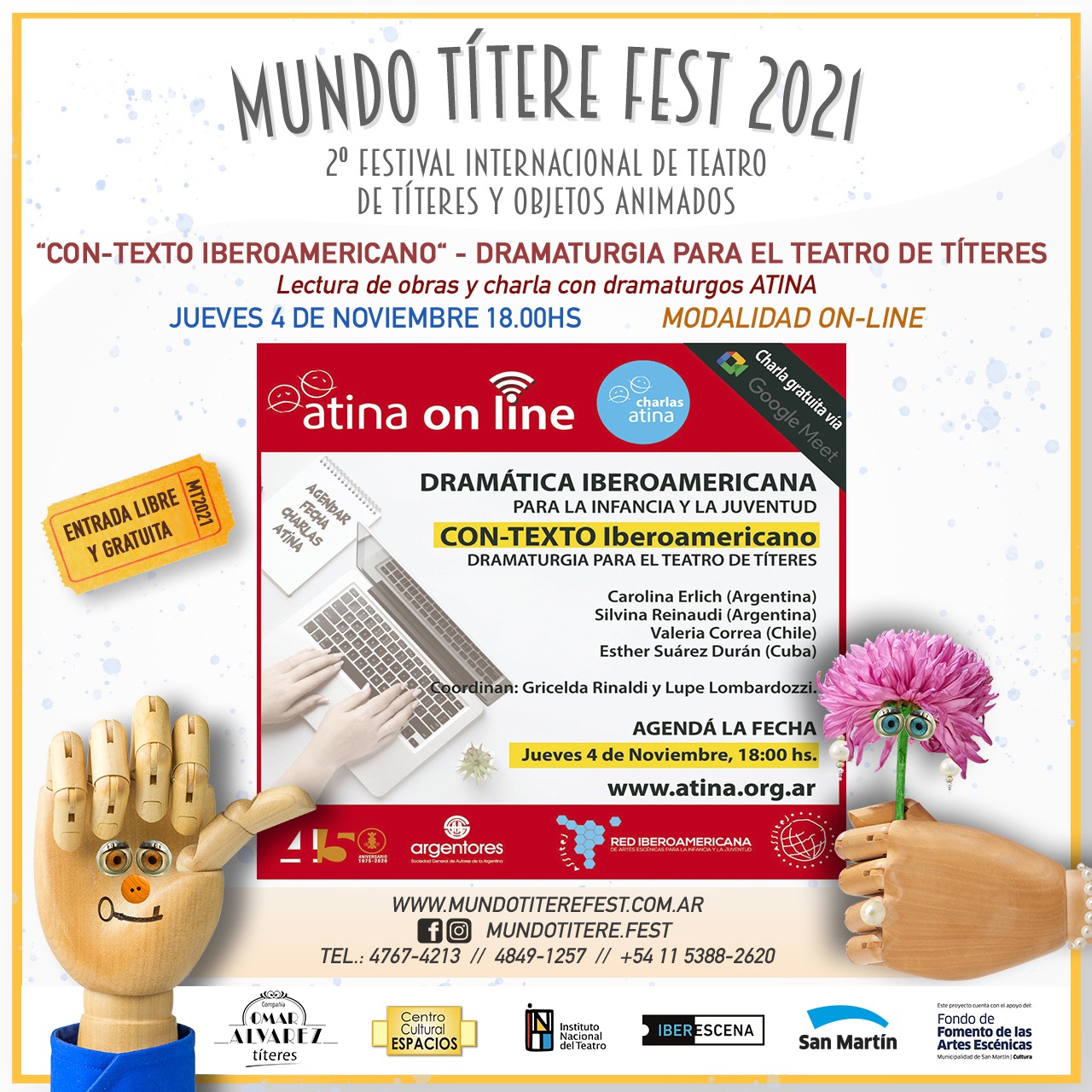 Taller de Dramaturgia – A cargo de ATINA – ASSITEJ Argentina