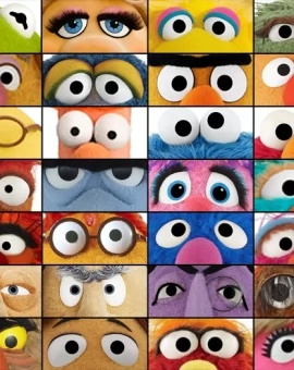 Muppets en vidriera
